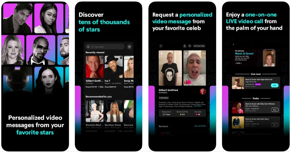 aplicativo para conversar com famosos